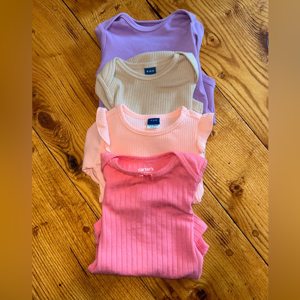 Old Navy Kids Bodysuits - Lavender, Cream, Pink